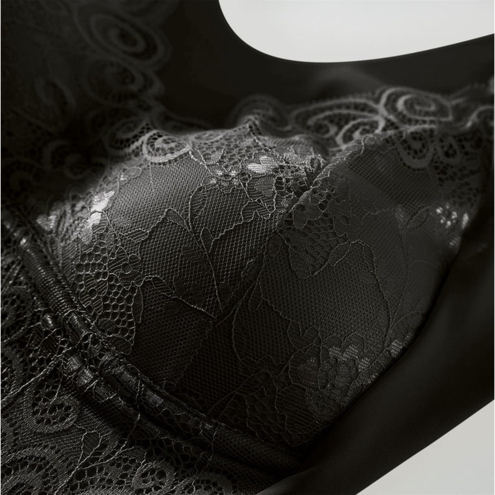 Wireless bra NWT 5X, Black, Lace - Picture 2 of 4